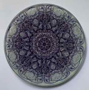 4 INCH
ROUND GLASS COASTER
BLUE 5